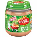 Пюре Сады Придонья Яблоко-персик, с 5 месяцев, 120 г