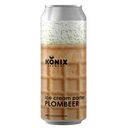 Пиво темное KONIX Ice cream porter plombeer, нефильтрованное 7%, 0,5л