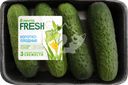 Огурцы короткоплодные ЛЕНТА FRESH колючие, 450г