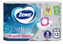 Бумага туалетная Zewa Deluxe Белая, 3 слоя, 12 рулонов