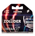 Кассеты для станка ZOLLIDER® Урбан сменные 3 лезв, 2 шт. 