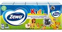 Платочки носовые бумажные Zewa Kids 3 слоя, 10 шт.