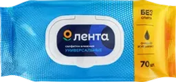 Салфетки влажные ЛЕНТА универсальные