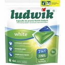 Капсулы для стирки 2 в 1 белого белья Ludwik, 44 шт.