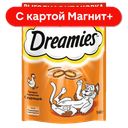 DREAMIES Лакомство д/кош подушечки c курицей 140г(Марс):12