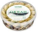 Сельдь слабосоленая «Океан ТРК» филе-кусочки в масле с укропом, 500г