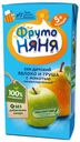 Сок «ФрутоНяня» яблочно-грушевый с мякотью без сахара с 5 мес., 200 мл