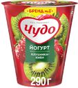Йогурт ЧУДО клубника-киви, 2,5%, 290г