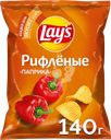 Чипсы картофельные LAY'S Рифленые Паприка, 140г