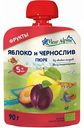 Пюре детское фруктовое Fleur Alpine Яблоко и чернослив с 5 месяцев, 90 г