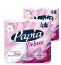 Туалетная бумага PAPIA DELUXE в асс-те, 4 слоя, 4 шт