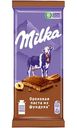 Шоколад молочный Milka ореховая паста из фундук, 80г