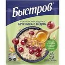 Хлопья Быстров овсяные с брусникой и медом не требующие варки, 40г
