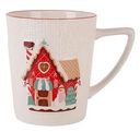 Кружка фарфоровая Magic of Christmas, цвет: белый/красный, 380мл