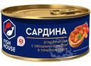 Сардина Fish House с овощным гарниром в томатном соусе 240г