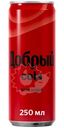 Напиток газированный Добрый Cola без сахара, 250мл