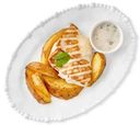 Филе куриной грудки гриль с картофелем и грибным соусом Перекрёсток Select, 220г