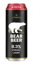Пиво, BEAR BEER, 8,3%, 0,45 л