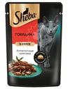 Влажный корм Sheba для кошек Ломтики в соусе с говядиной, 75г