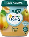 Пюре фруктовое ФРУТОНЯНЯ Груша, с 4 месяцев, 100г