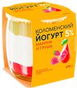 Йогурт КОЛОМЕНСКИЙ малина-груша 5%, 170г