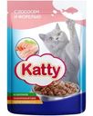 Корм влажный Katty с лососем и форелью в соусе для кошек 85г