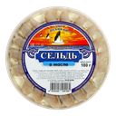 Сельдь ПЕЛИКАН, Филе кусочки в масле, 180г