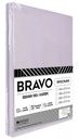 Простыня 2-спальная Bravo поплин цвет: серый, 180×215 см