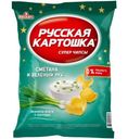 Чипсы Русская картошка Сметана и зеленый лук 80г