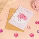 Открытка с конвертом, With Love, 15х10,8 см, в ассортименте