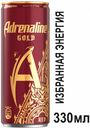 Безалкогольный энергетический напиток Adrenaline Gold Red Вишня, 0,33 л