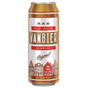 Пиво VANBIER светлое фильтрованное 4,5%,  0,45л