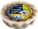Сельдь ЛЕНТА Матье, филе-кусочки в масле, 400г