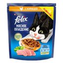 Корм для кошек FELIX® сухой Мясное объедение Курица, 600г