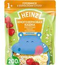 Каша йогуртная многозерновая Heinz Любопышки Банан, клубника, с 12 месяцев, 200 г