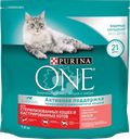 Корм сухой для взрослых кошек PURINA ONE с высоким содержанием лосося и пшеницей, для стерилизованных и кастрированных, 1,5кг