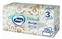 Салфетки бумажные Zewa Deluxe Дизайн косметические 3 слоя в ассортименте, 90шт