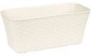 Ящик балконный Idea Ротанг белый 7,5л, 38,5×18×16см