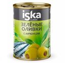 Оливки зеленые фаршированные Iska 300мл с анчоусом