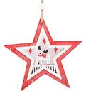 Ёлочное украшение Звезда с оленем, 20см