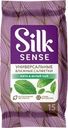 Салфетки влажные SILK SENSE Белый чай и мята универсальные, 15шт