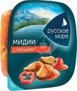 Салат Русское Море из мяса мидии чилийской вареного с овощами 150г