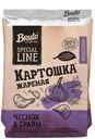 БРУТО Чипсы картофельные вкус чеснок и травы,120г (крафт пак