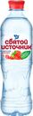 Вода питьевая "Святой источник" негазированная со вкусом Клубники, 0,5л