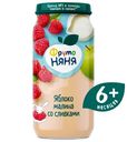Пюре ФрутоНяня яблоко-малина со сливками с 6 месяцев, 250г