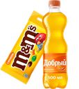 Вместе выгоднее: Драже M&Ms 36 г/45 г + Напиток Добрый, газированный, 0,5 л 