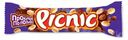 Шоколадный батончик Picnic Big c арахисом изюмом мягкой карамелью, 76 г