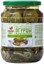 Огурцы О'КЕЙ DAILY маринованные 680г, ст/б (ТЧН!)