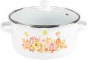 Кастрюля HOMECLUB Enamel, деколь, в ассортименте, 3.7л