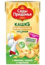 Каша безмолочная Золотая Русь овсяная с яблоком, грушей и персиком с 6 мес. 125г